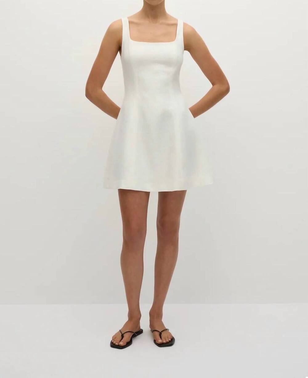 NEW FAITHFULL THE BRAND felice dress in white